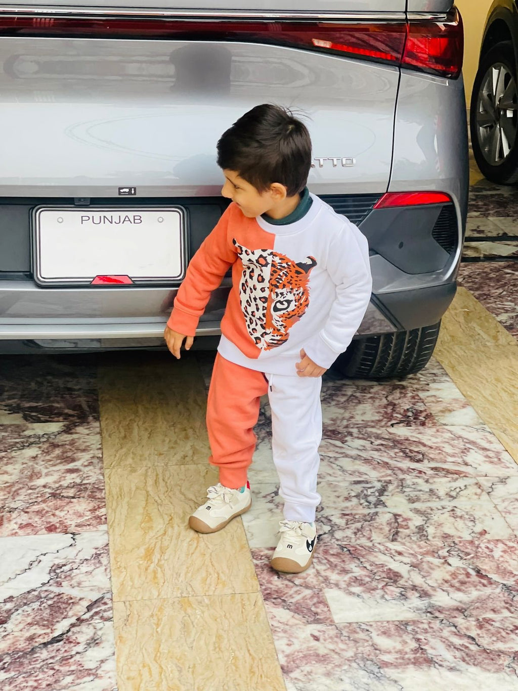 LEOPARD PANNEL FLEECE PAIR