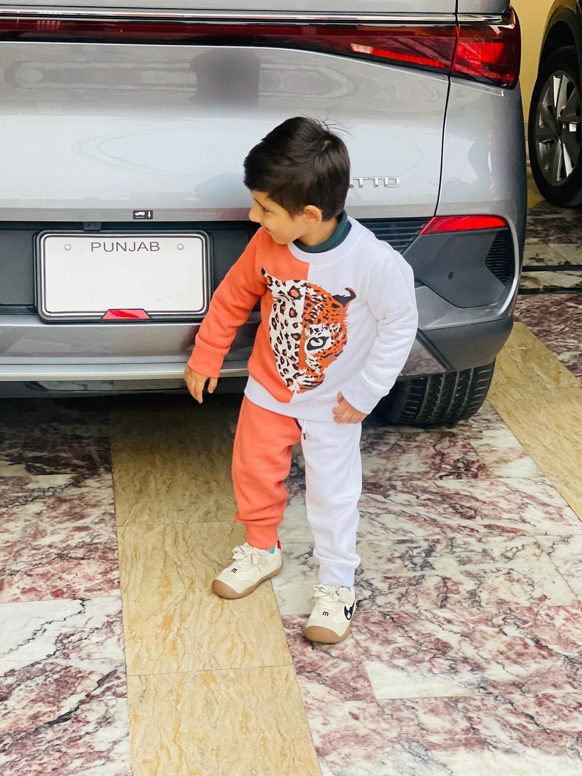 LEOPARD PANNEL FLEECE PAIR