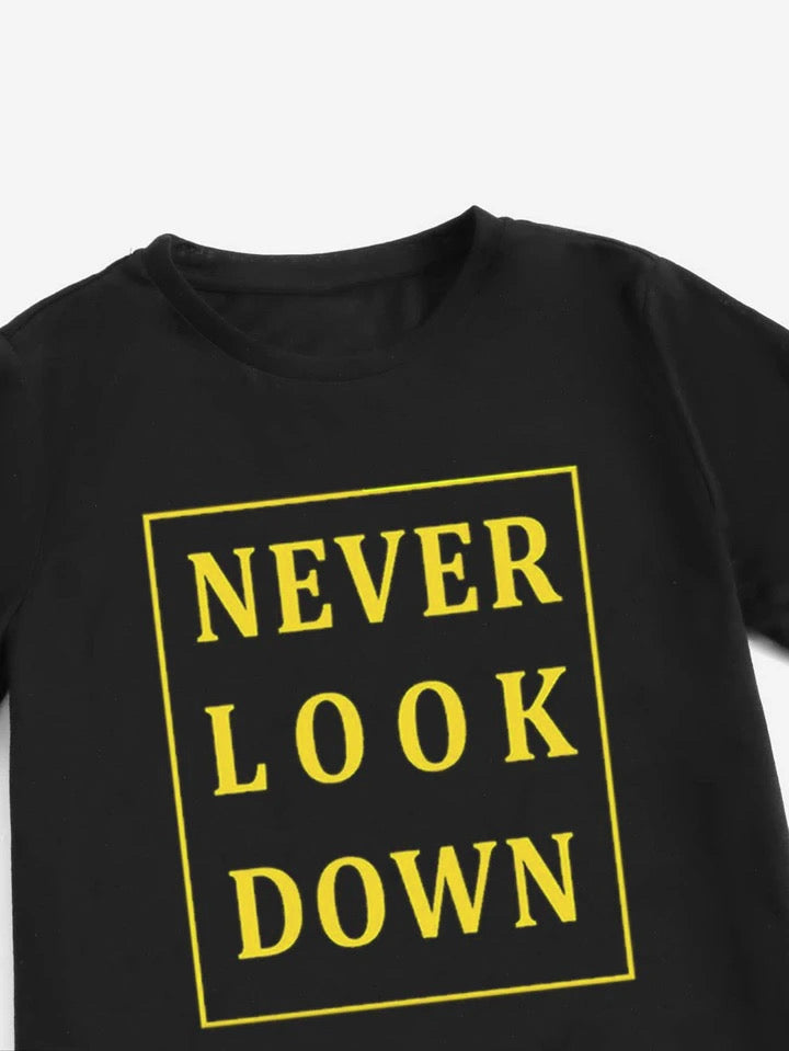 NEVER LOOK DOWN SHORT SET