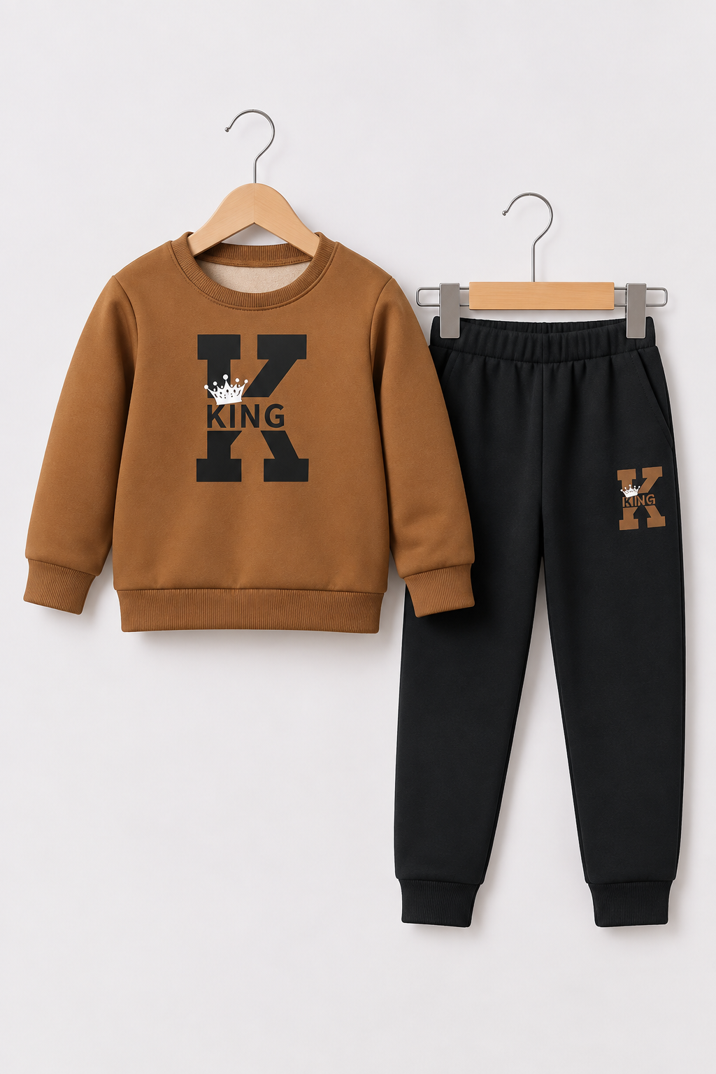 BROWN KING FLEECE PAIR