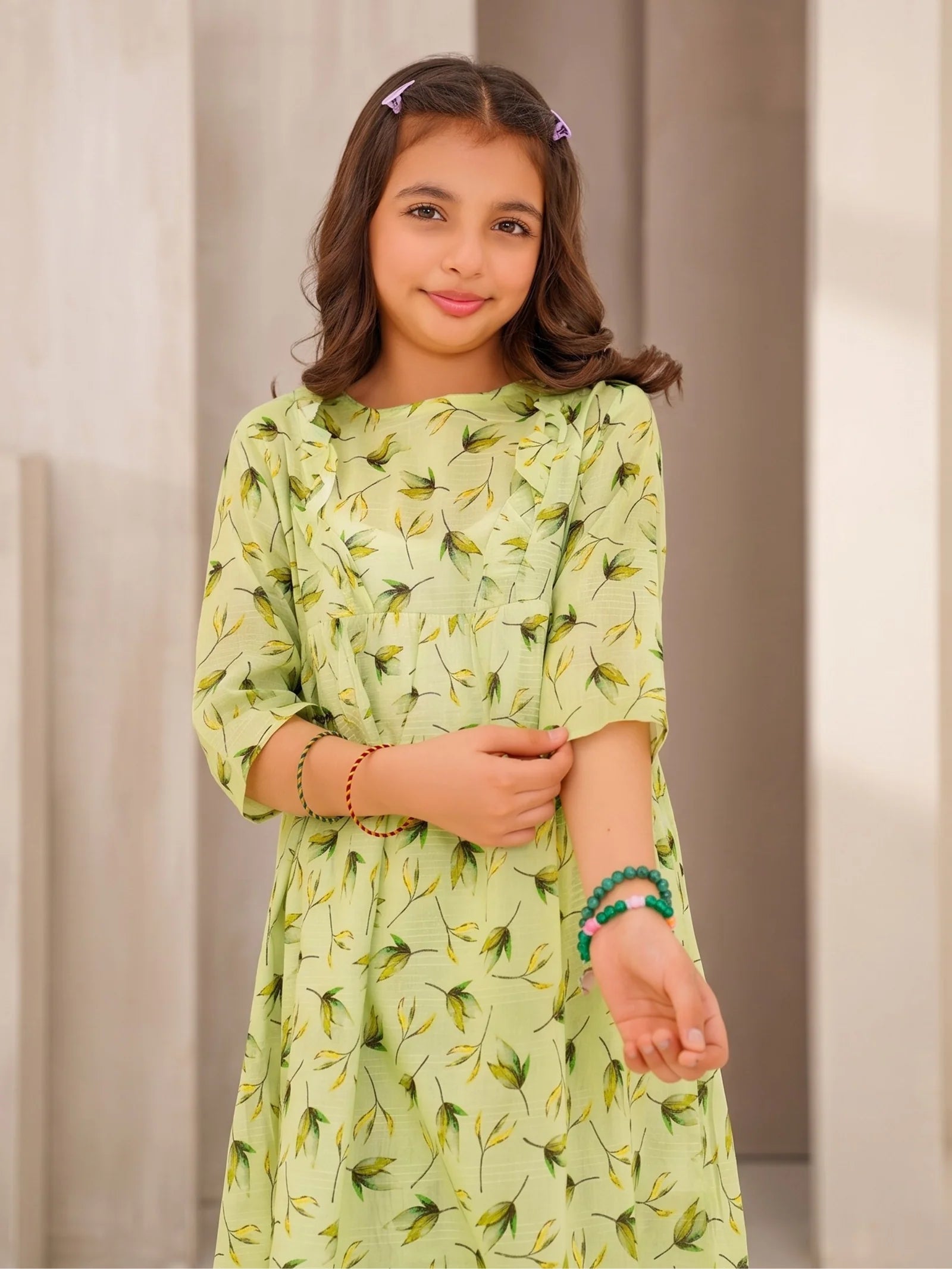 PISTA FLORAL COTTON LAWN SET