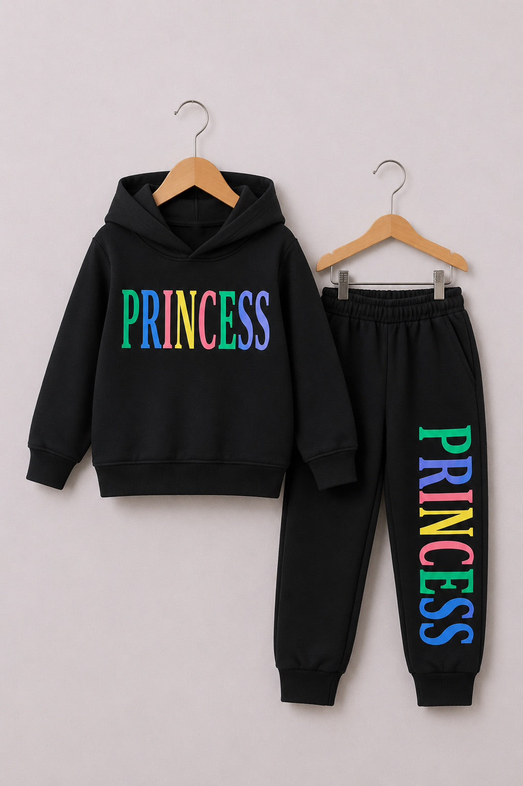 BLACK PRINCESS FLEECE PAIR