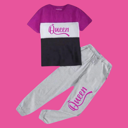 QUEEN TROUSER SET                       ( 3-4 YEARS )