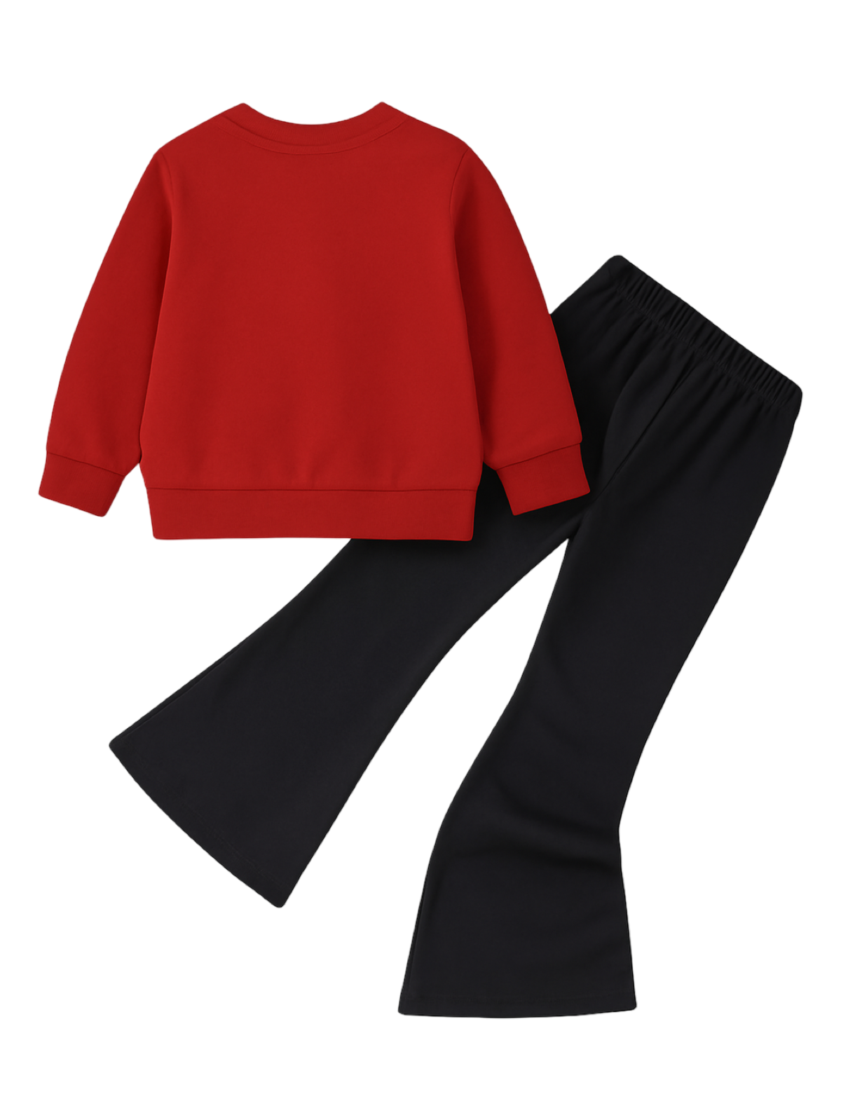 MAROON TEDDY WIDE LEG FLEECE PAIR