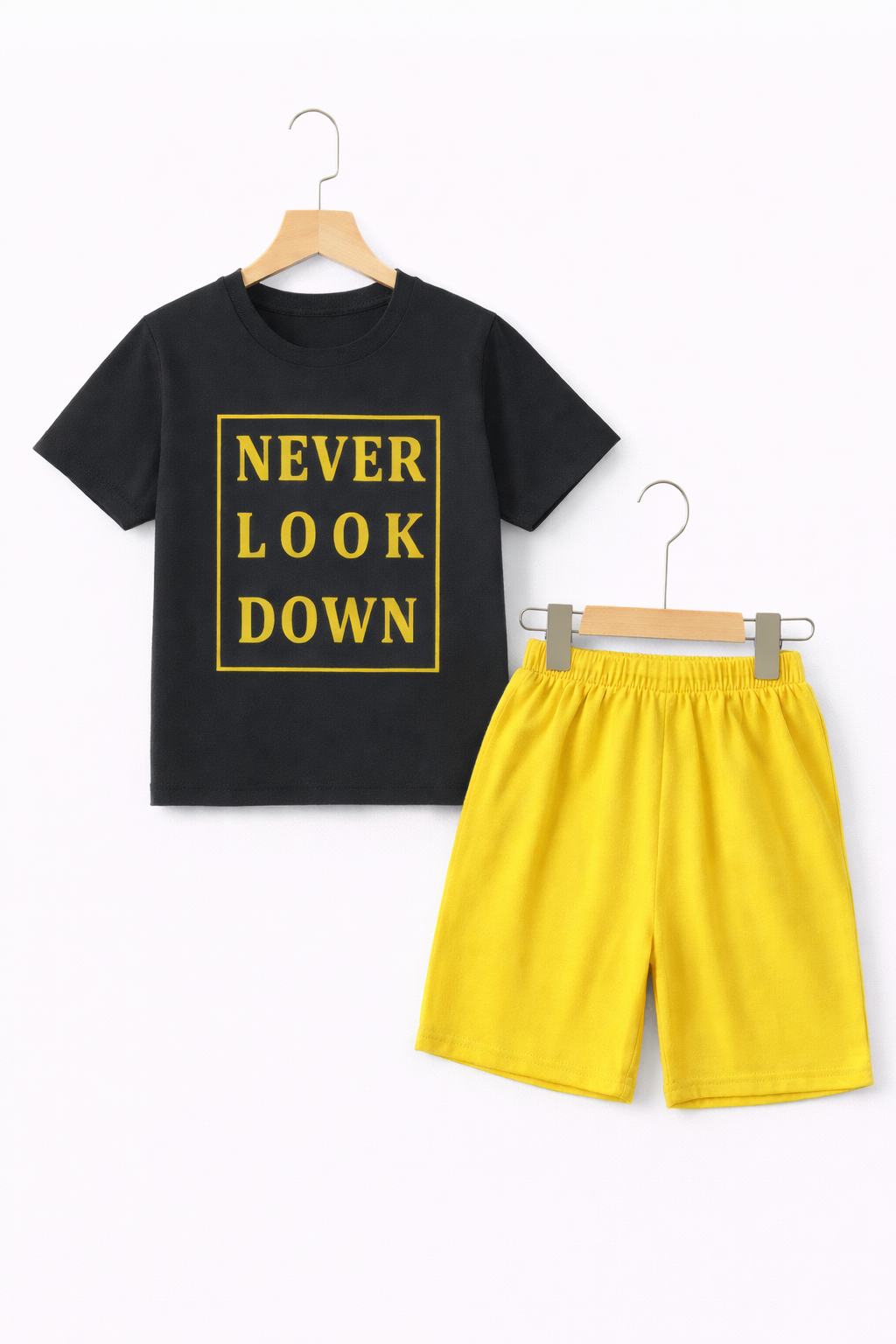 NEVER LOOK DOWN SHORT SET