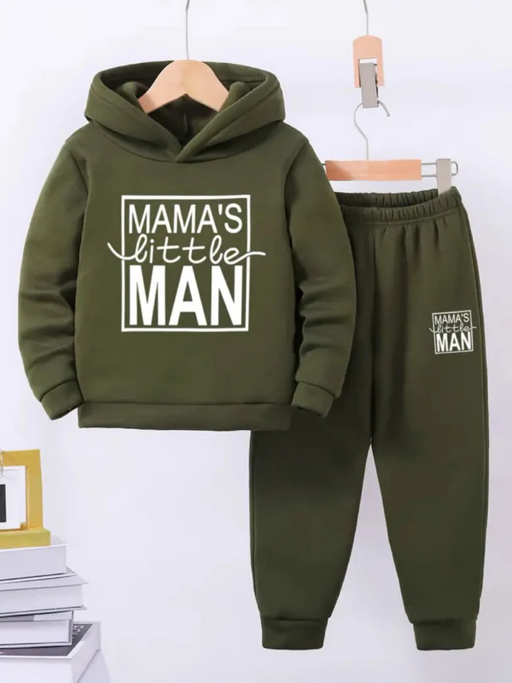 OLIVE MAMA’S LITTLE MAN FLEECE PAIR