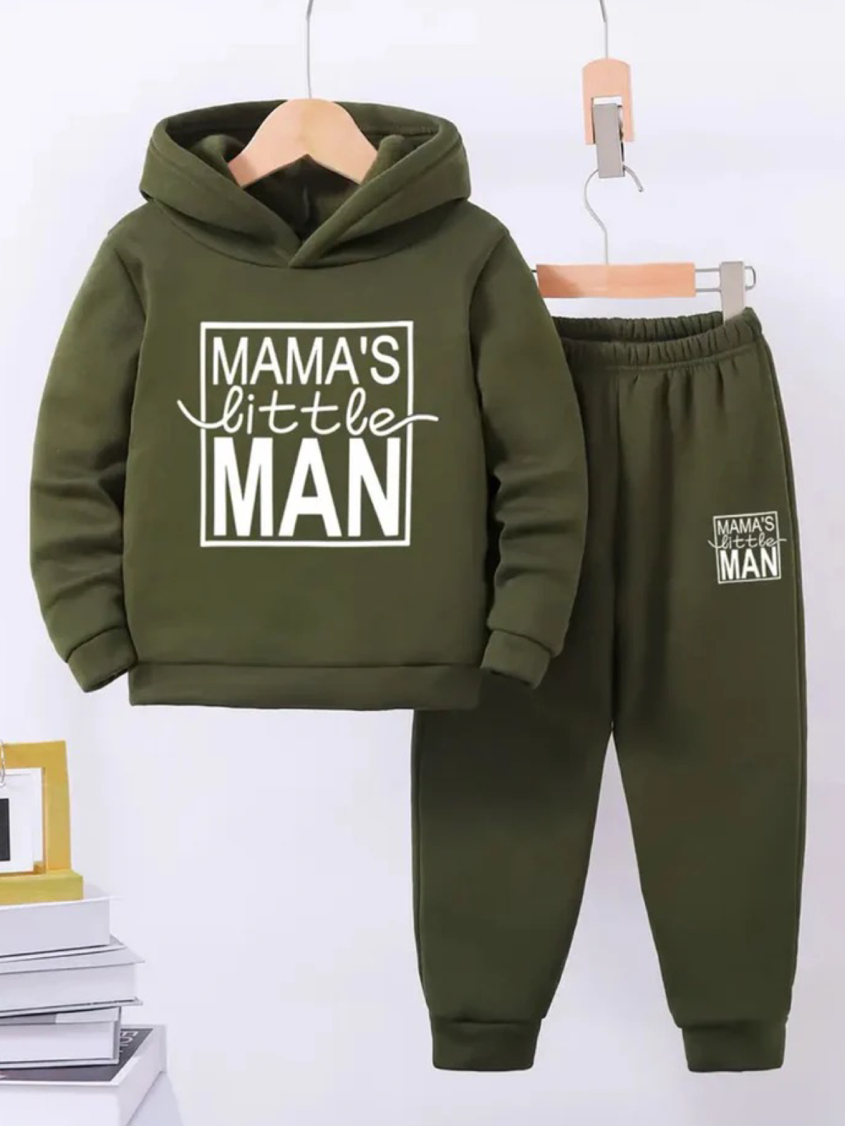 OLIVE MAMA’S LITTLE MAN FLEECE PAIR
