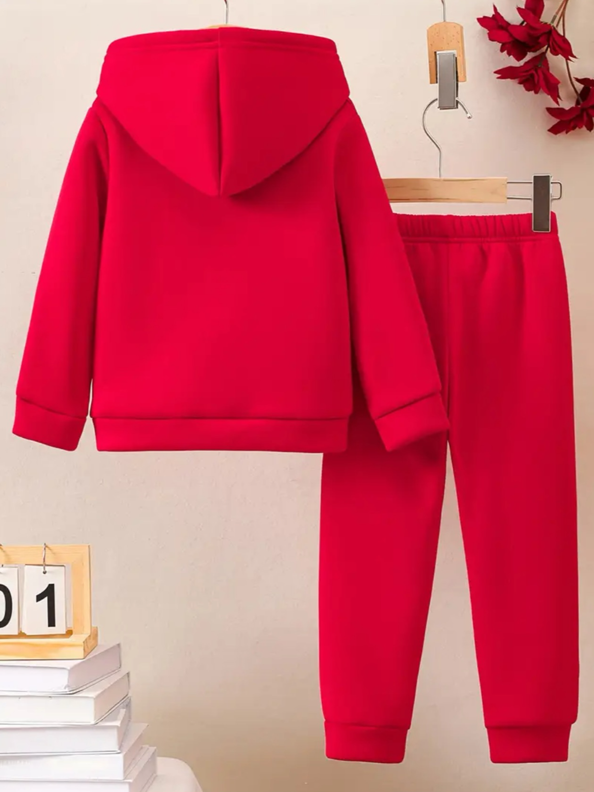 RED TEDDY FLEECE PAIR