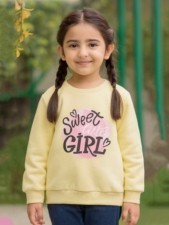 SWEET LITTLE GIRL FLEECE SWEATSHIRT