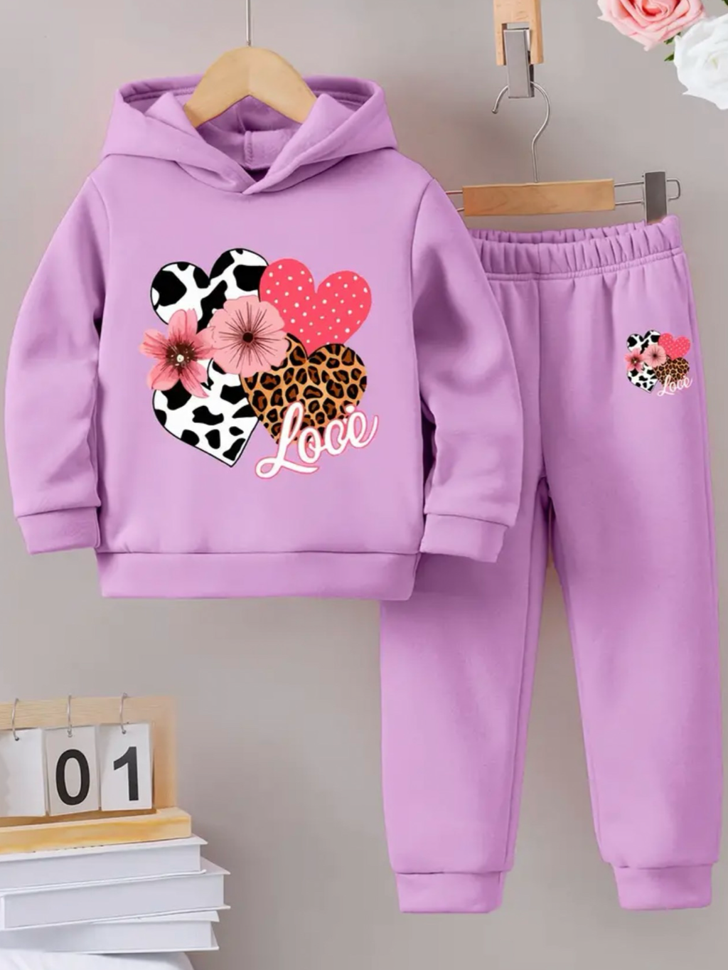 PURPLE LOVE FLEECE PAIR