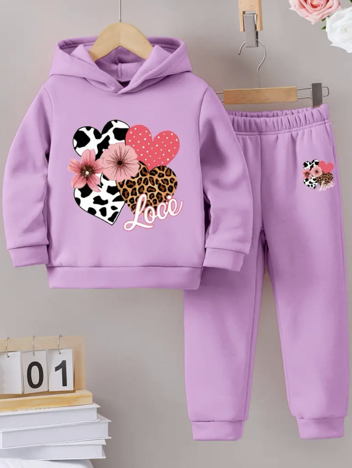 PURPLE LOVE FLEECE PAIR