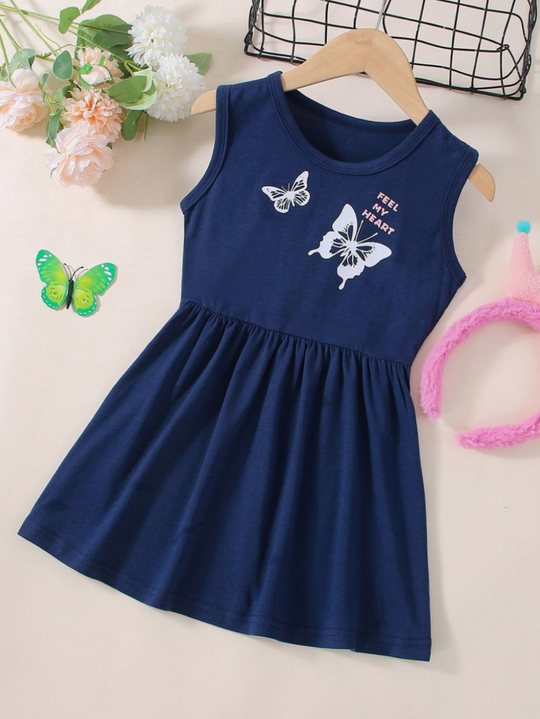 NAVI BUTTERFLY SUMMER FROCK