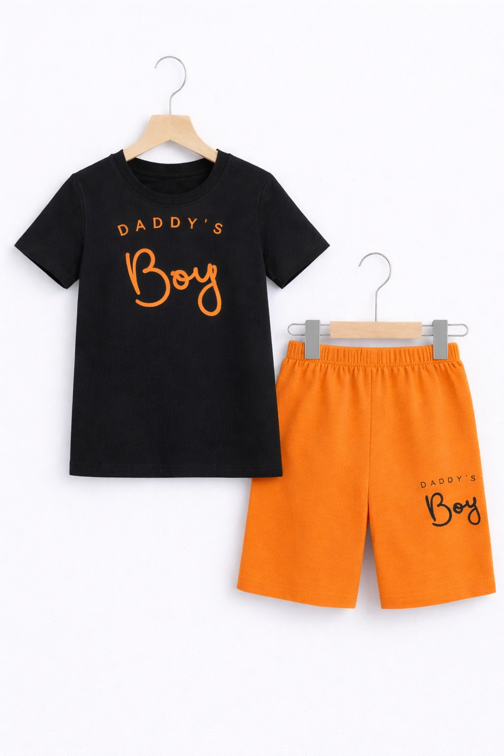 ORANGE DADDY’S BOY SHORT SET