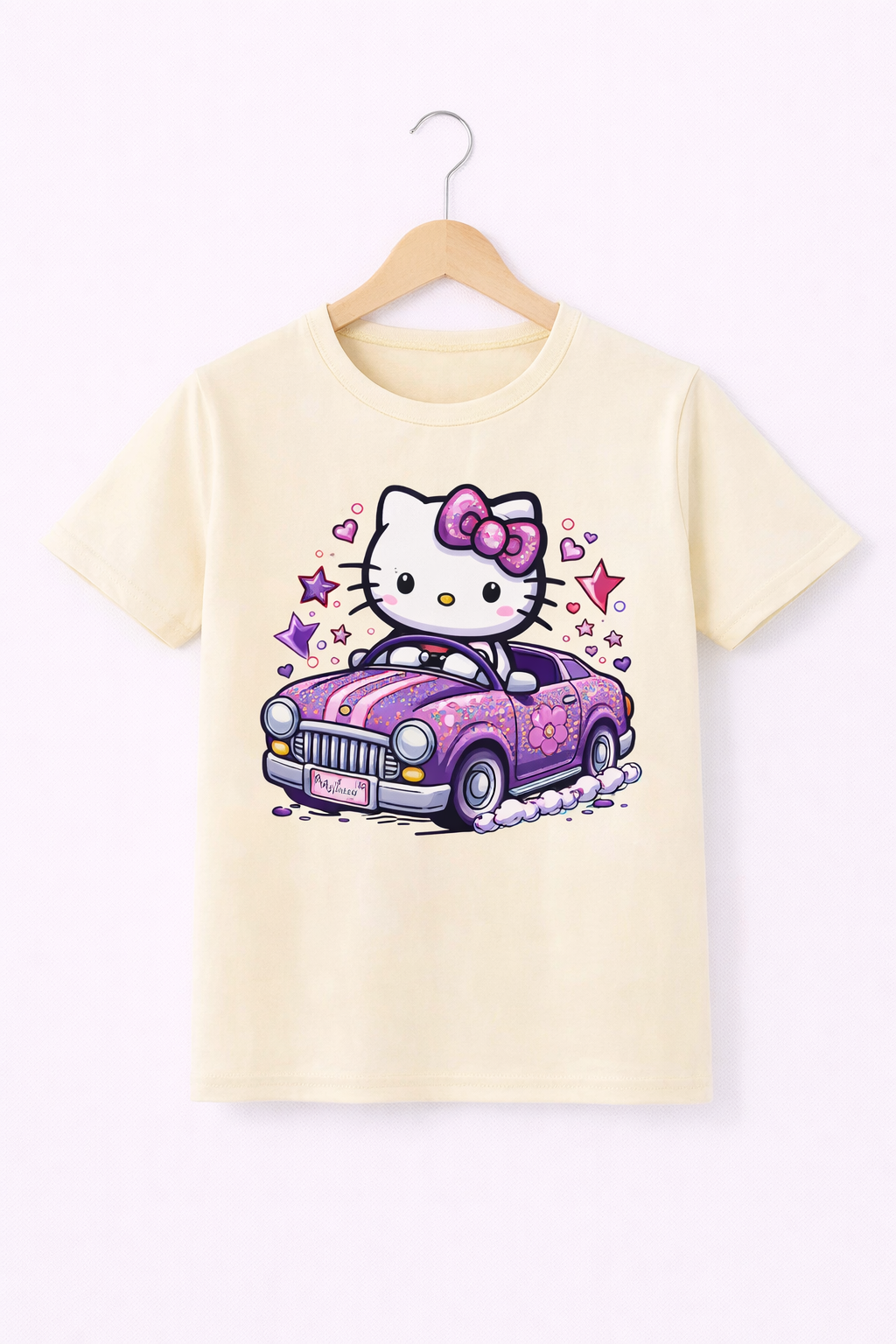 CREAM KITTY TEE