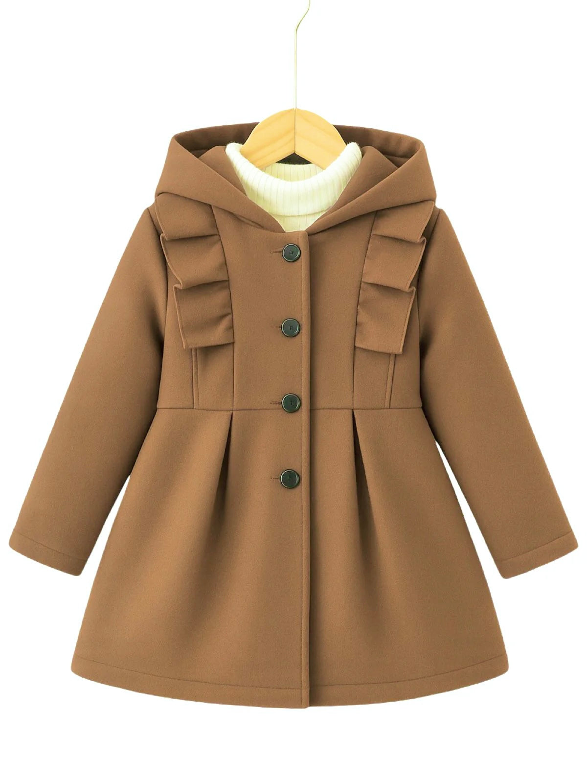 CAMEL PRINCESS FLEECE COAT