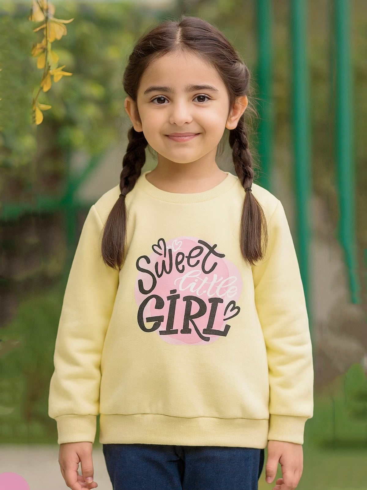 SWEET LITTLE GIRL FLEECE SWEATSHIRT