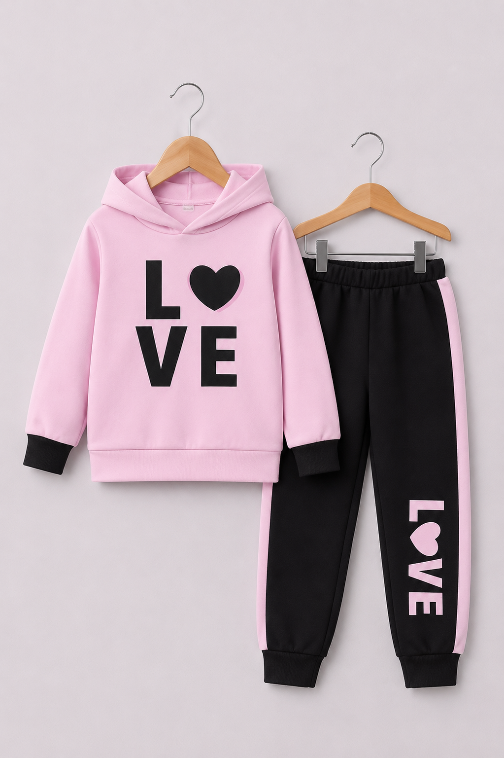 PINK LOVE FLEECE PAIR