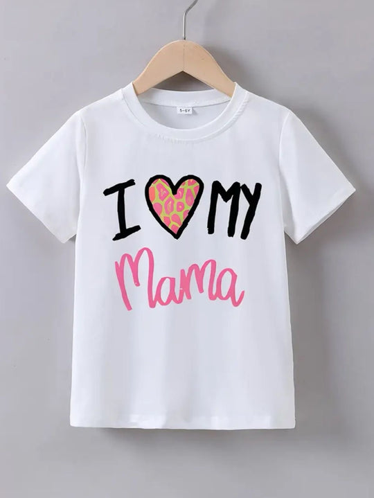 WHITE I LOVE MAMA TEE