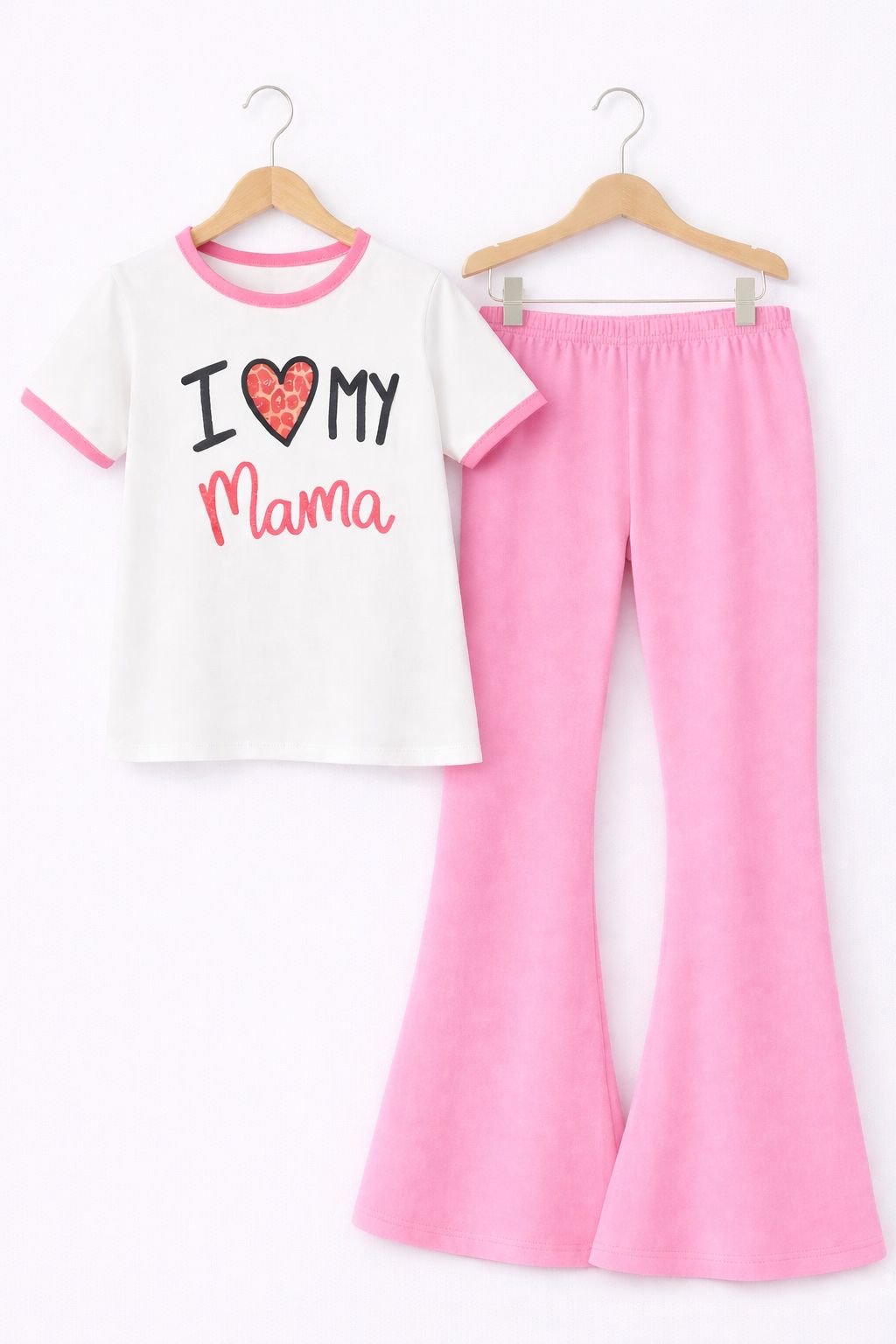 PINK I LOVE MAMA SUMMER SET