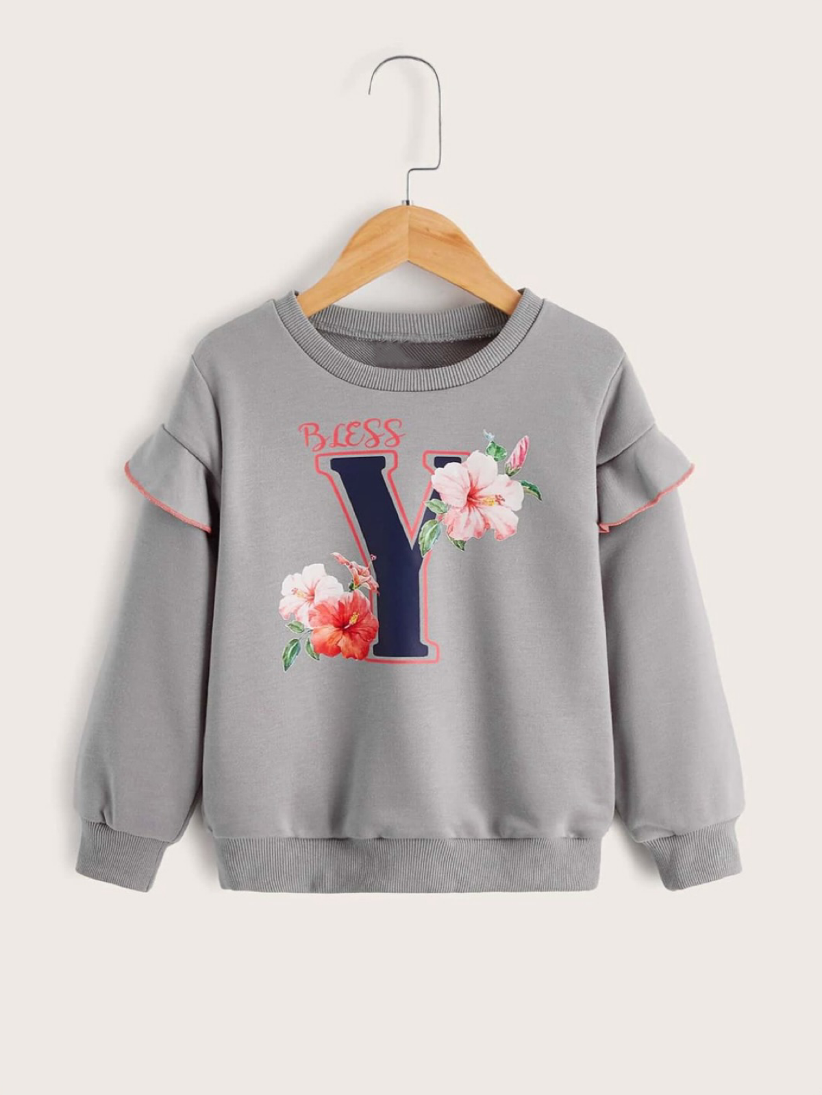 BLESS YOU FLEECE FRIL SWEATSHIRT