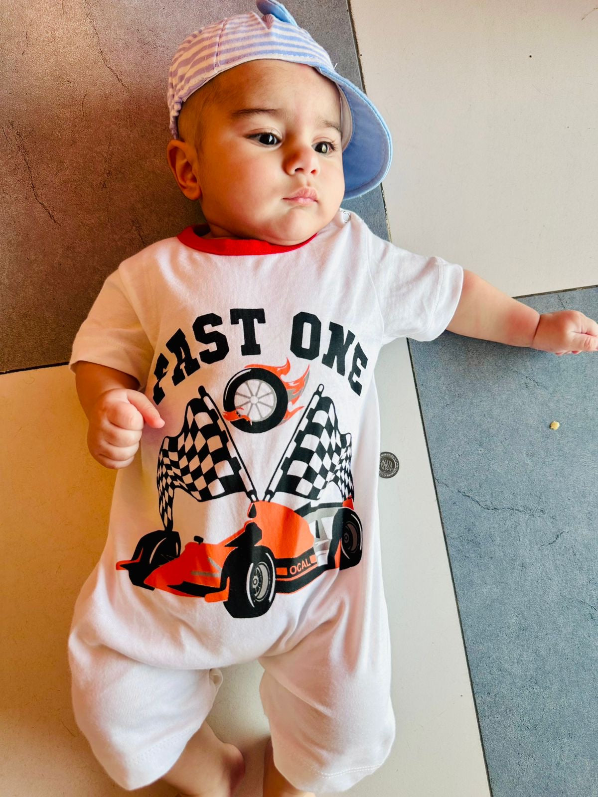 WHITE CAR ROMPER