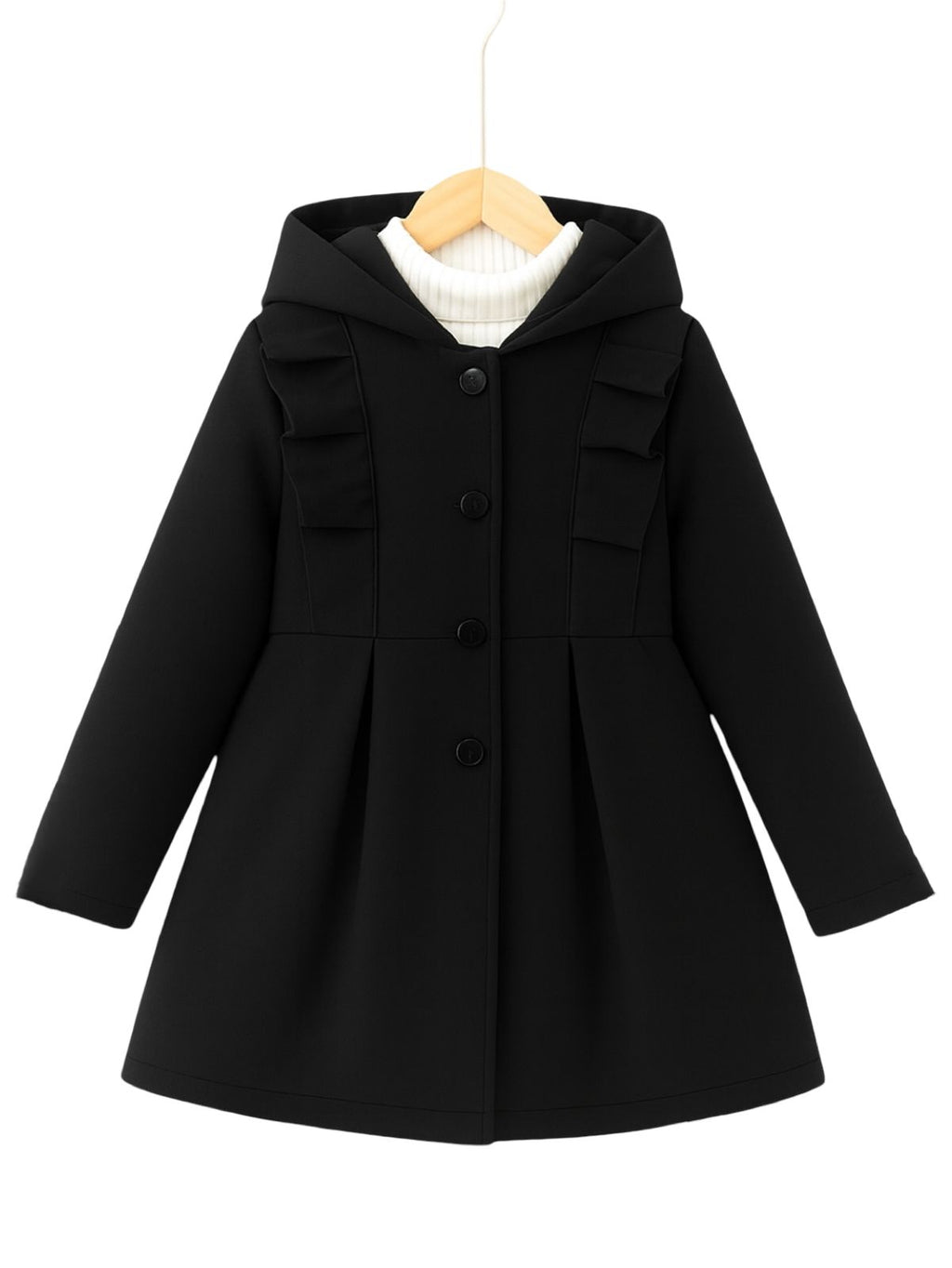 BLACK FLEECE COAT