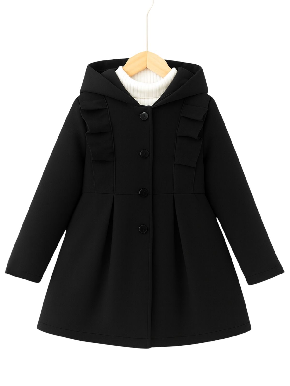 BLACK FLEECE COAT