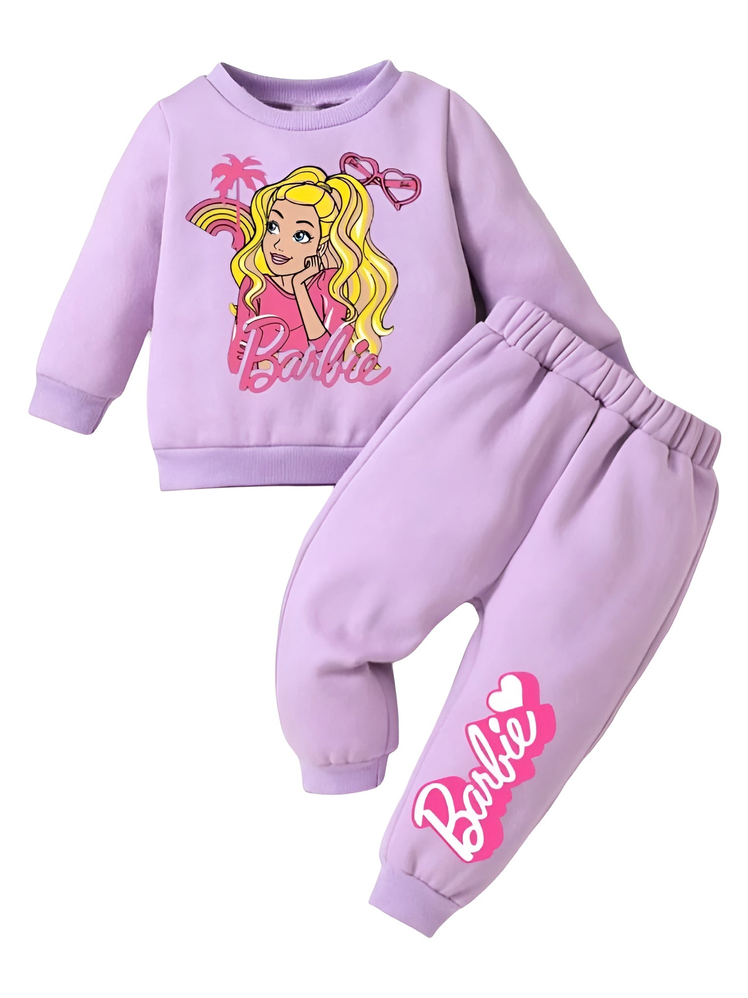 PURPLE BARBIE FLEECE PAIR
