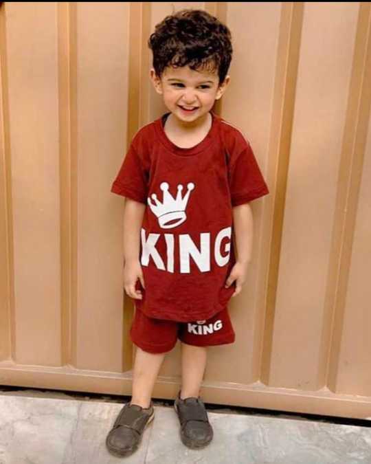 MAROON KING SHORT SET