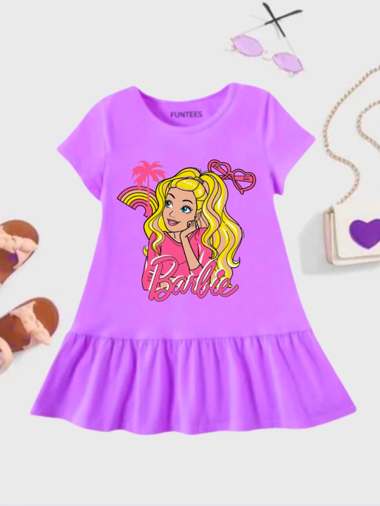 PURPLE BARBIE SUMMER FROCK