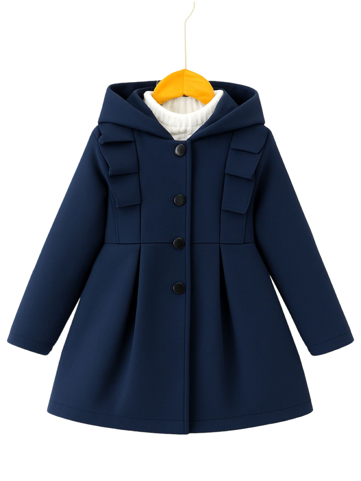 NAVI BLUE FLEECE COAT