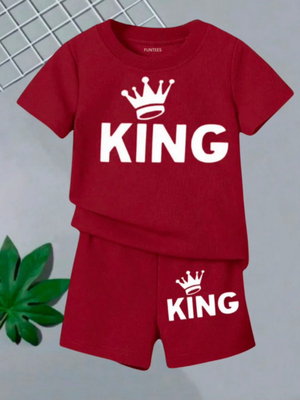 MAROON KING SHORT SET