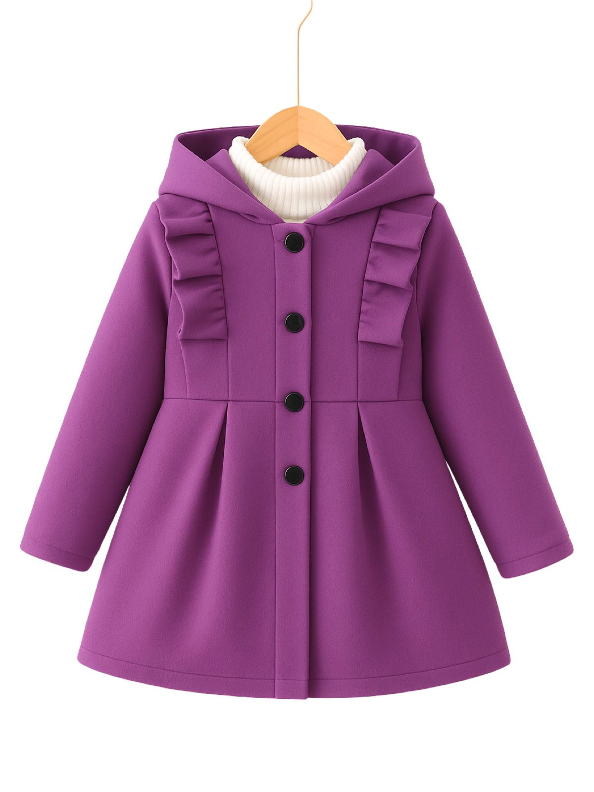 PURPLE  PRINCESS FLEECE COAT
