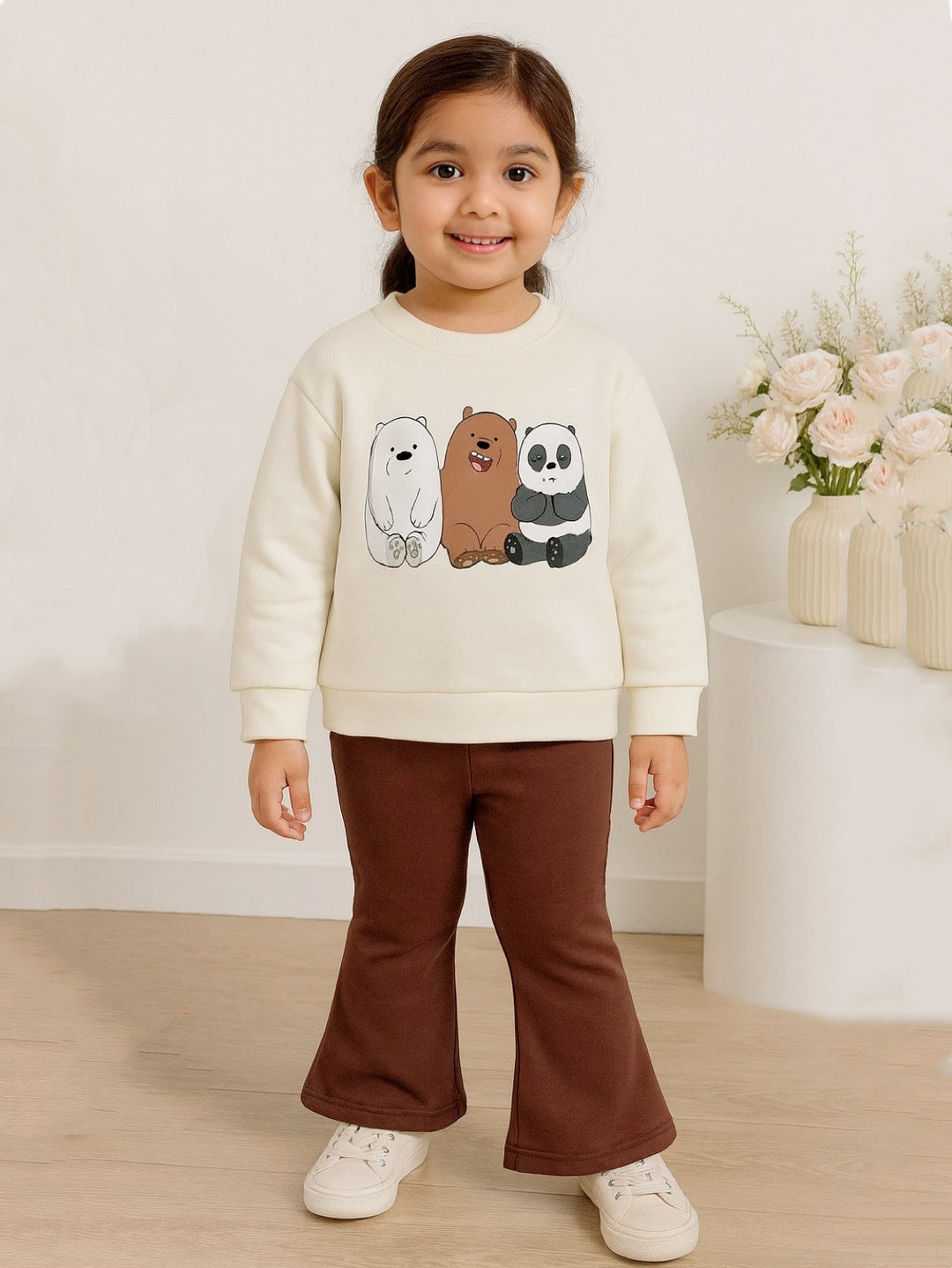 PANDA WIDE LEG FLEECE PAIR