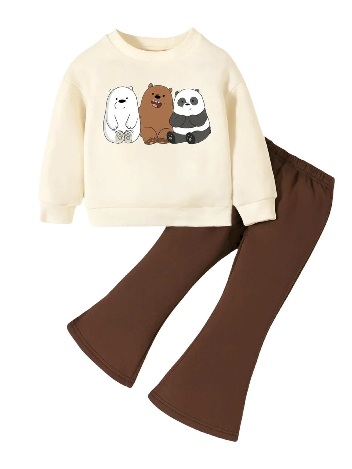 PANDA WIDE LEG FLEECE PAIR