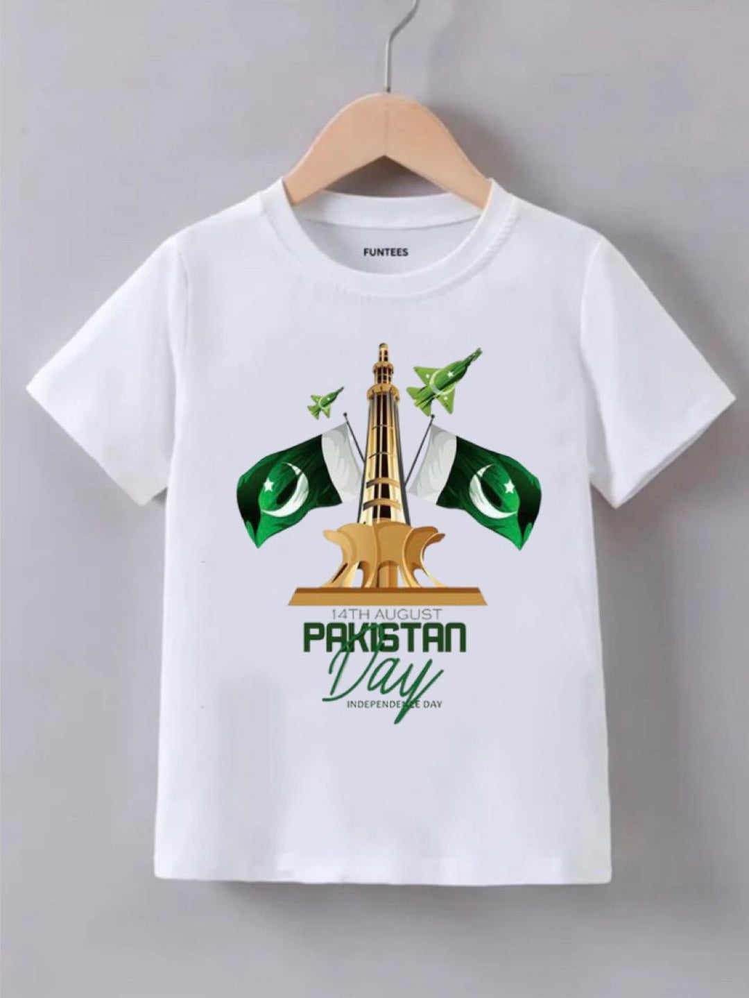 WHITE PAKISTAN FLAG TEE
