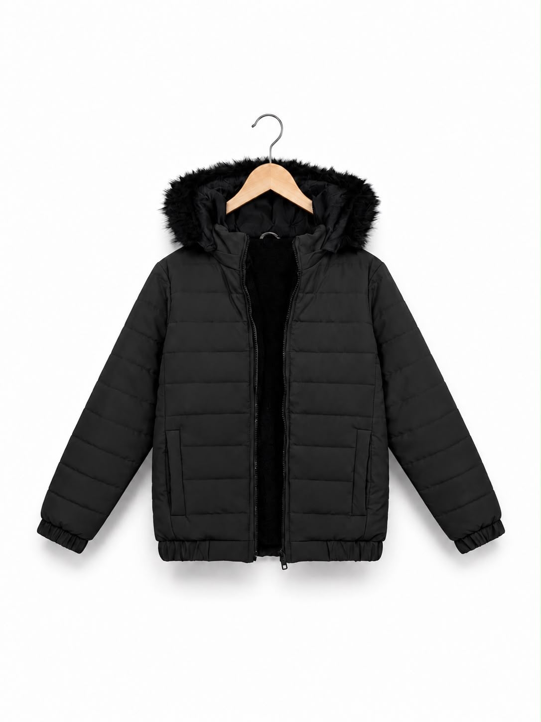 BLACK FUR JACKET
