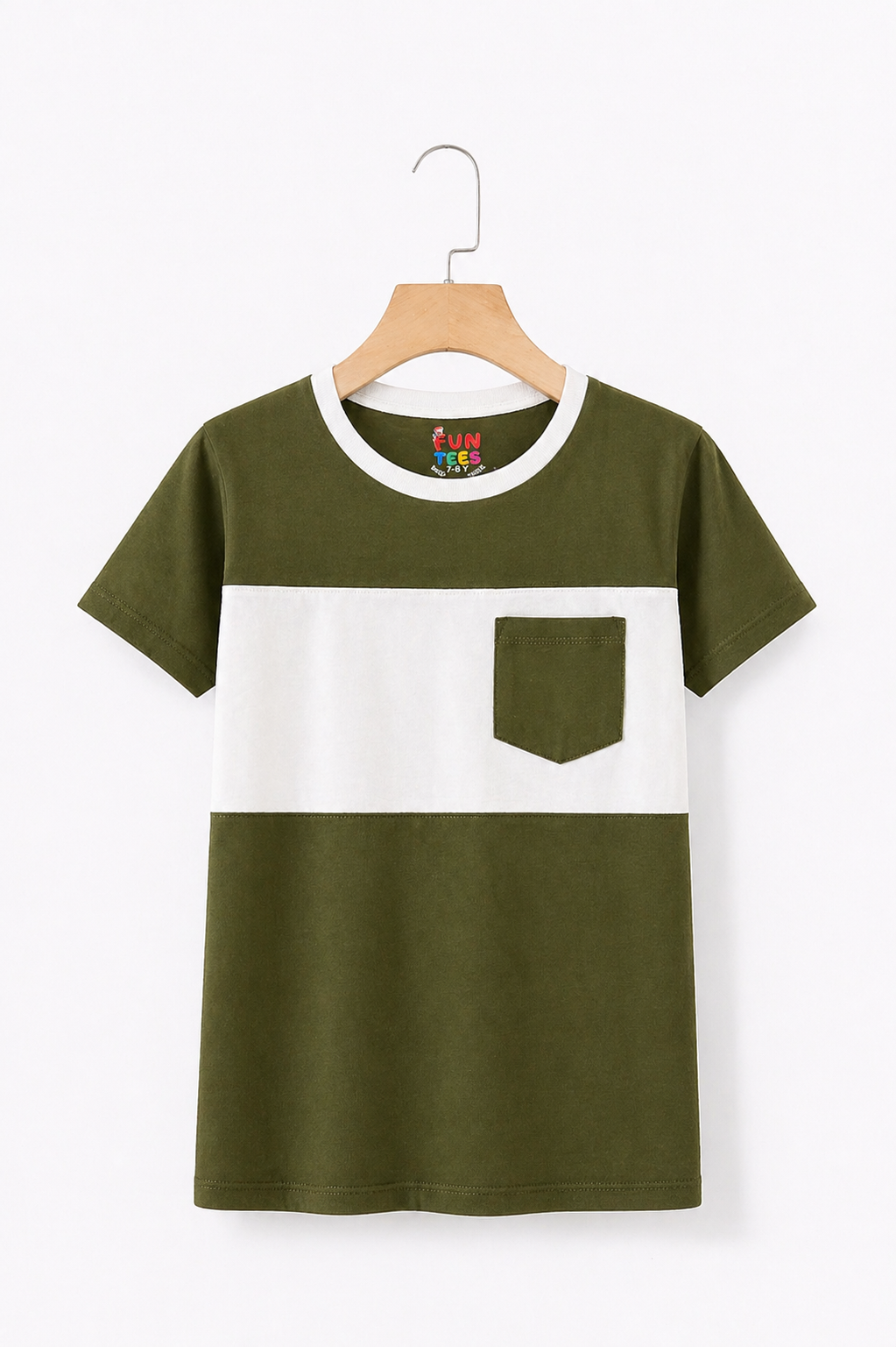 OLIVE POCKET TEE