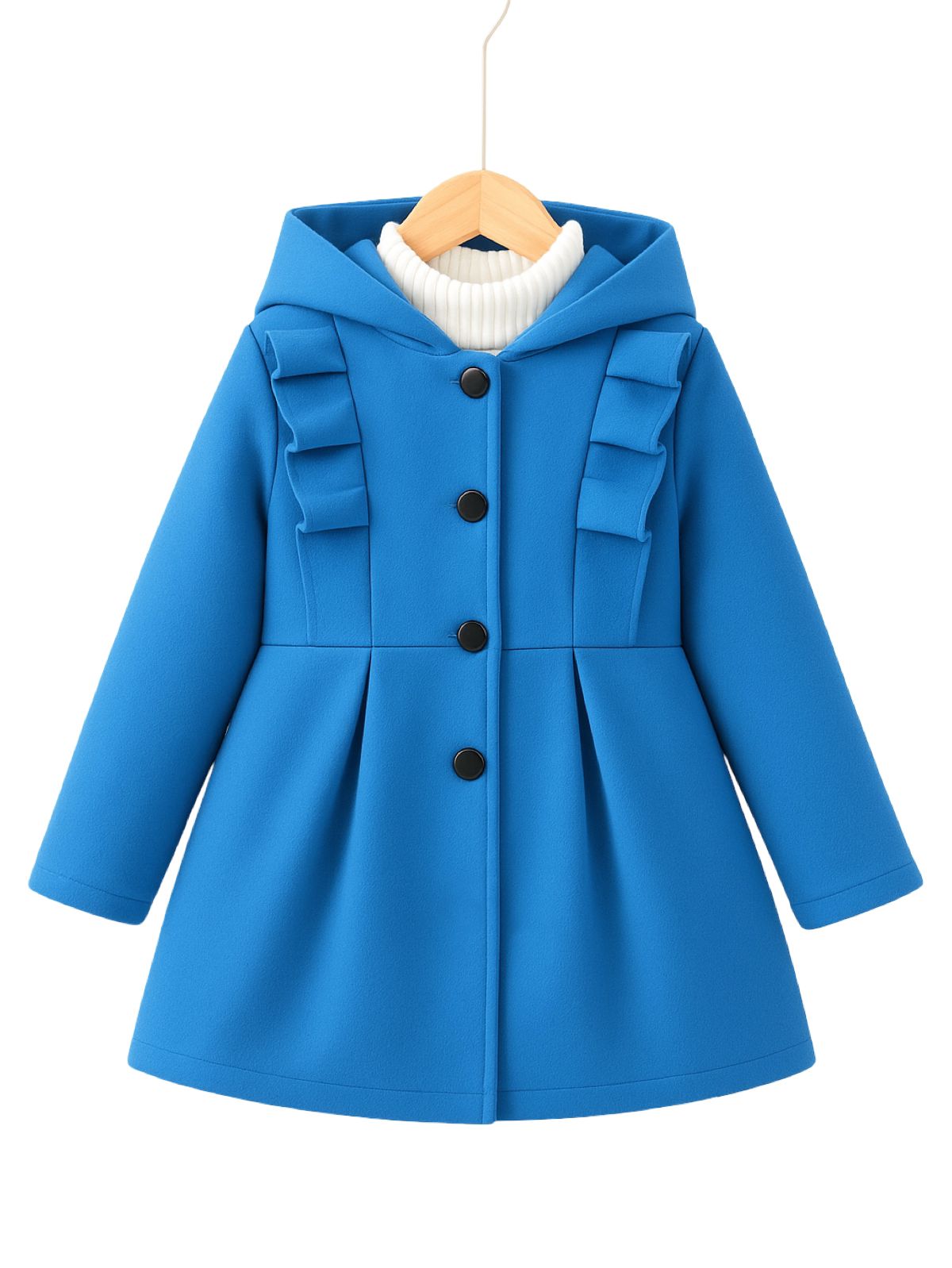 BLUE PRINCESS FLEECE COAT