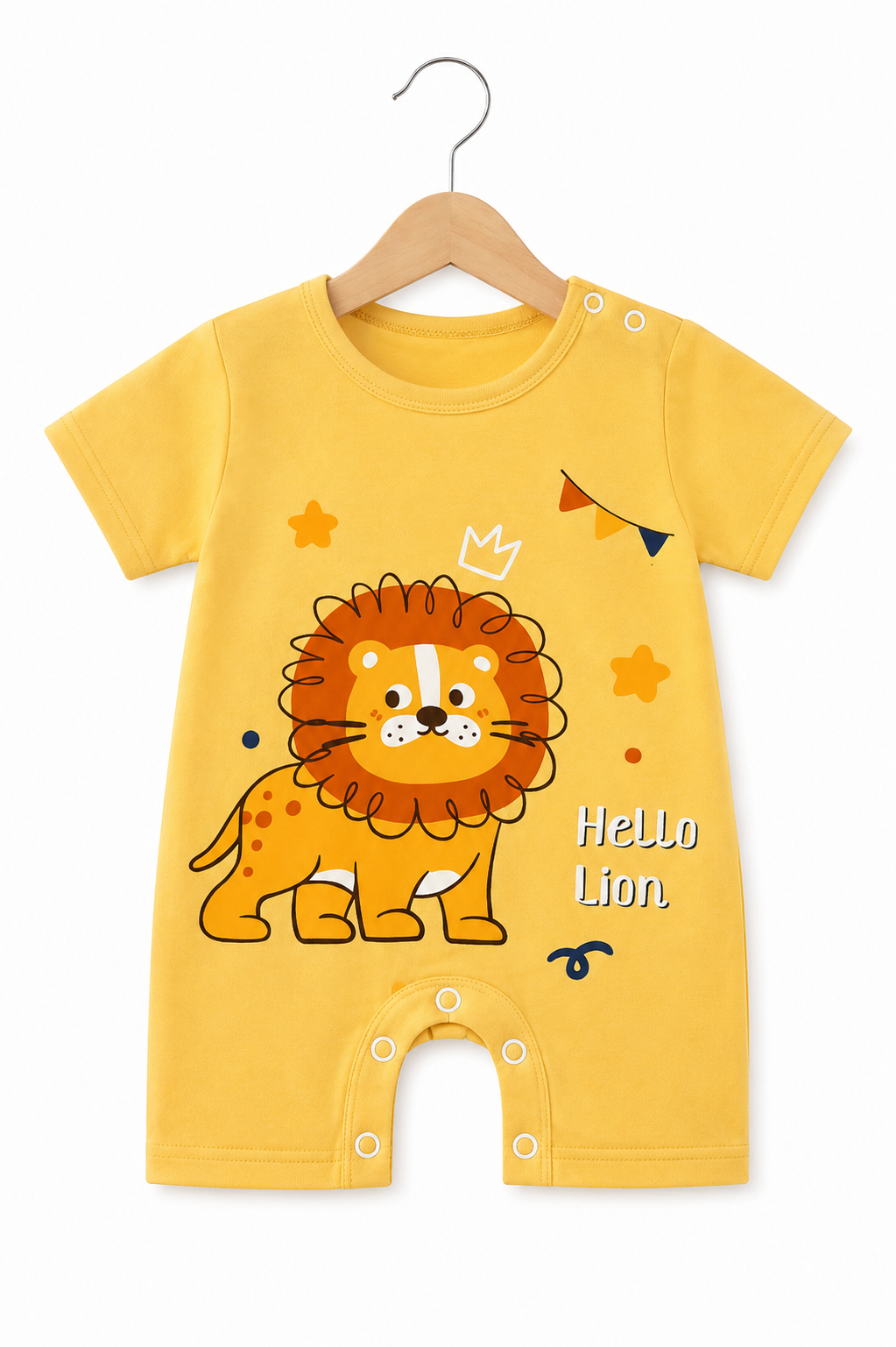 YELLOW LION ROMPER