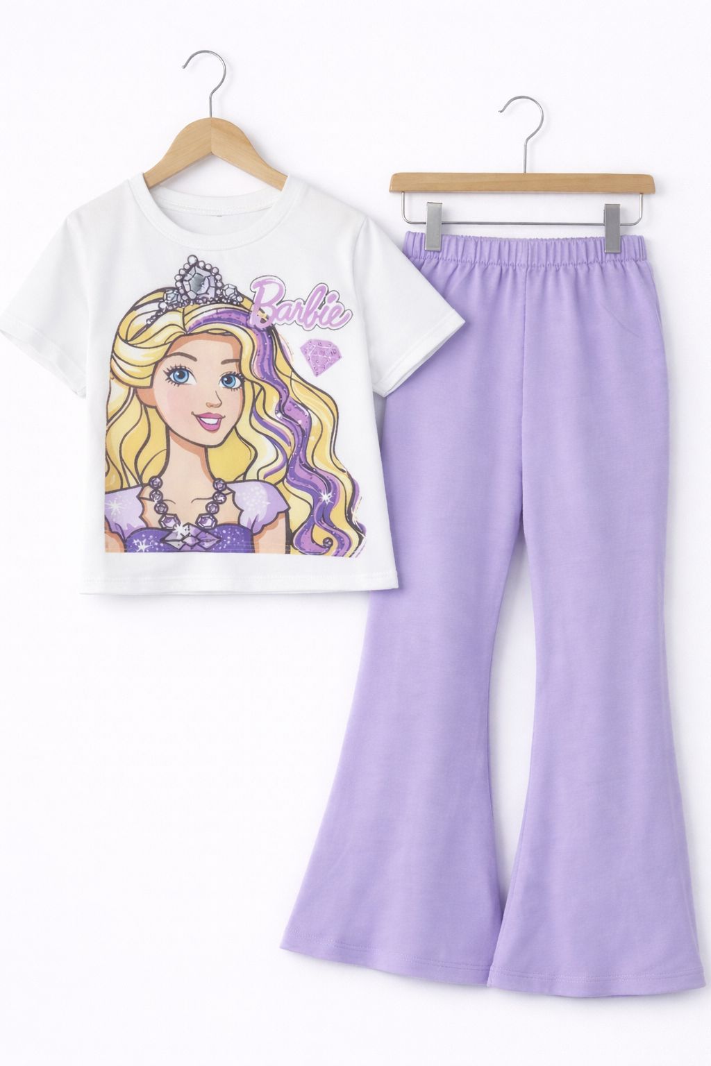 WHITE PURPLE BARBIE SUMMER SET