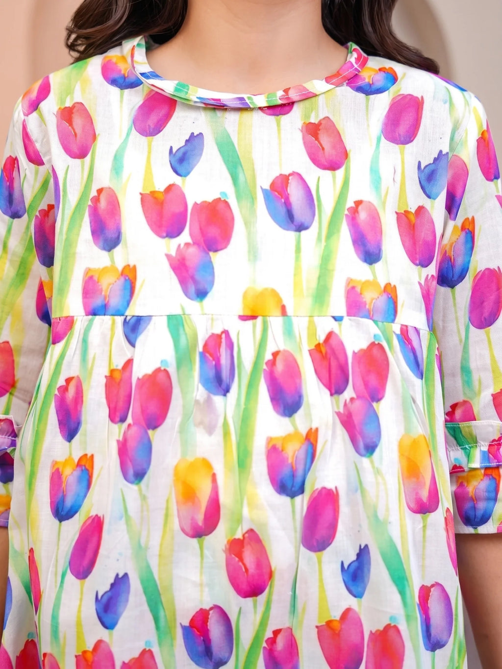 MULTI COLOR FLORAL COTTON LAWN SET
