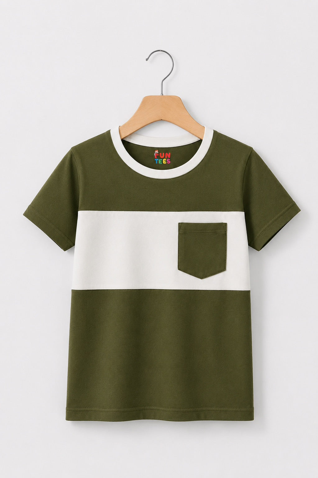 OLIVE POCKET TEE