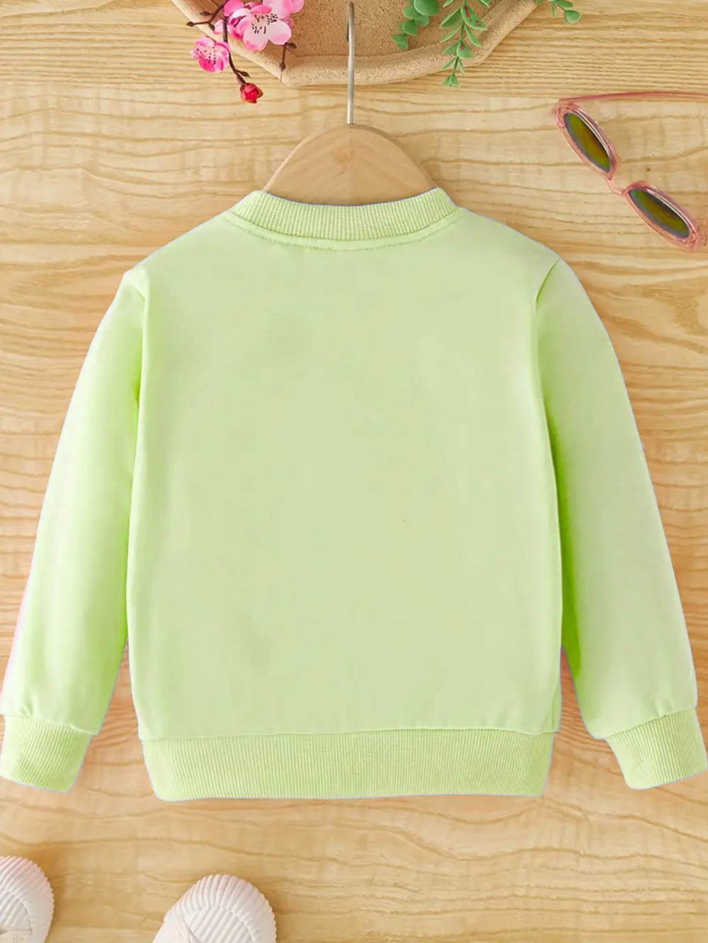 GREEN CAT FLEECE SWEATSHIRT