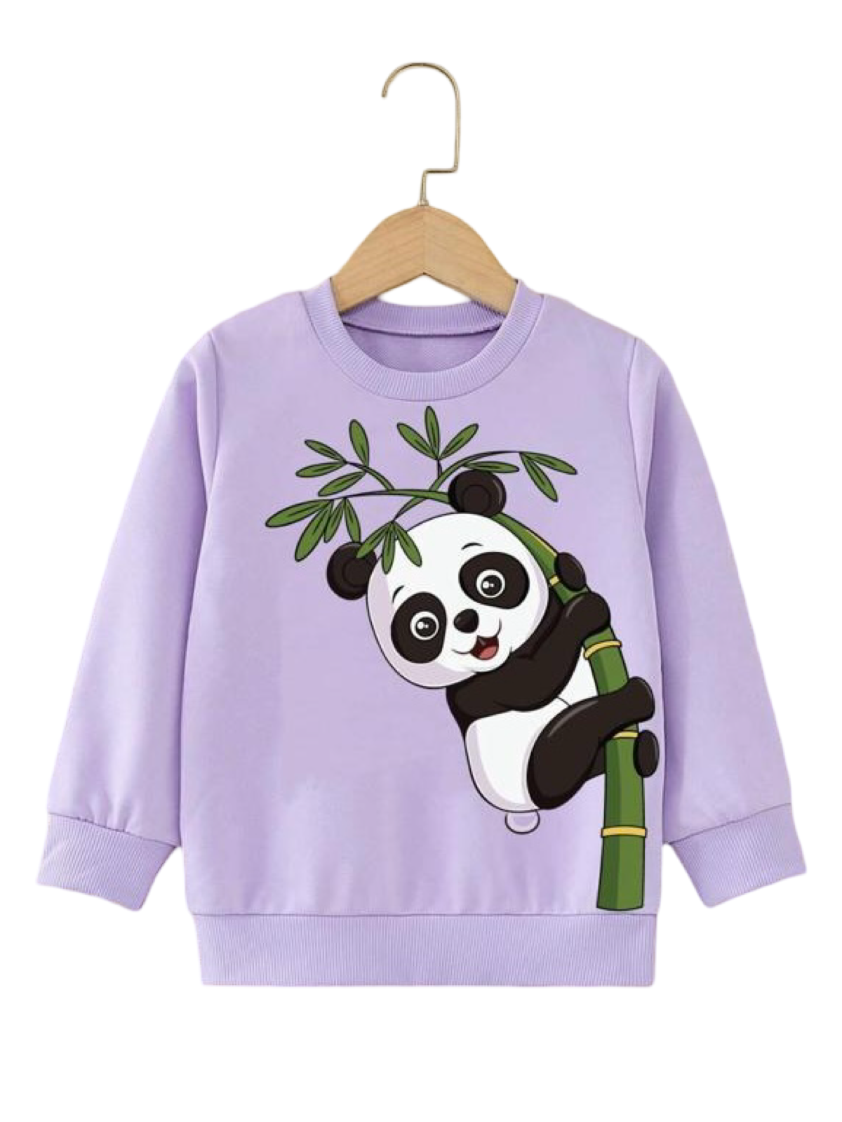 PURPLE PANDA FLEECE SWEATSHIRT