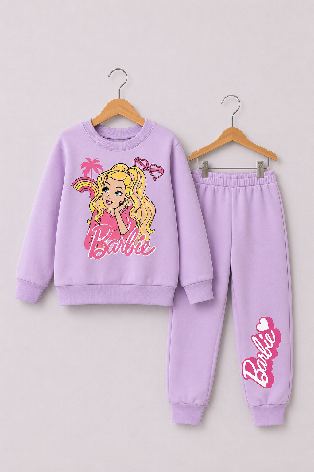 PURPLE BARBIE FLEECE PAIR