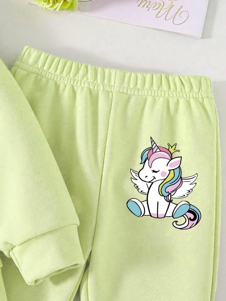 HELLO UNICORN WIDE LEG FLEECE PAIR