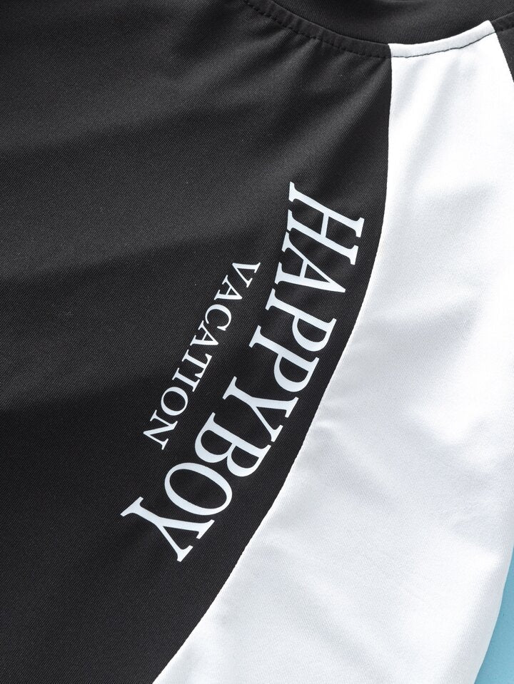 HAPPY BOY VACATION SHORT SET