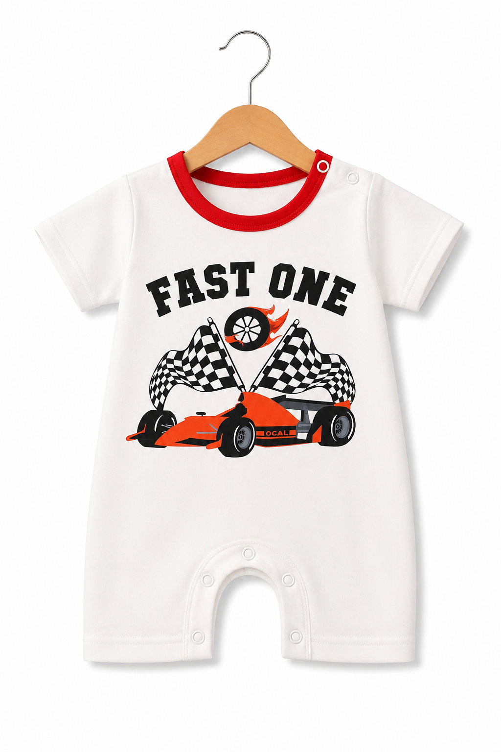 WHITE CAR ROMPER