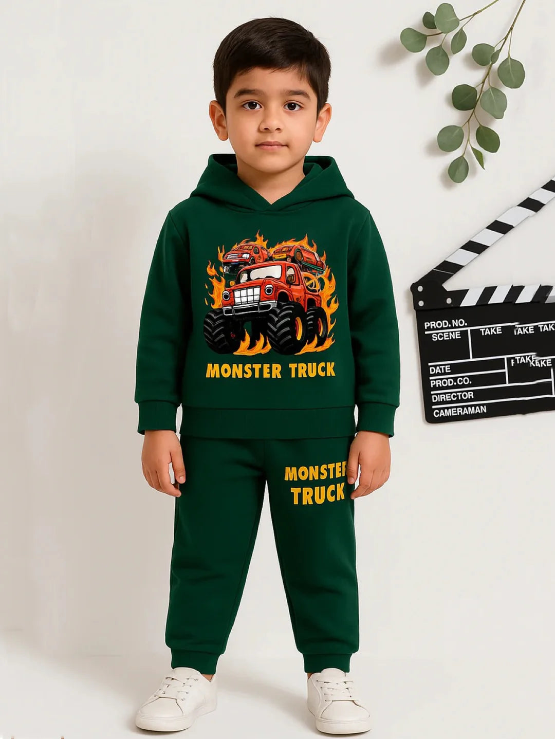 MONSTER TRUCK FLEECE PAIR